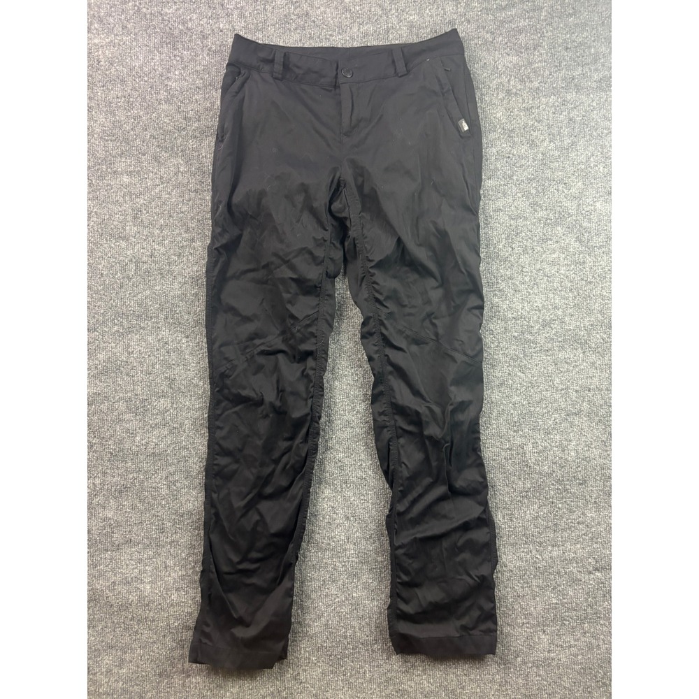 The North Face Hiking Pants Womens 4 Black Straight Leg Outdoor Trousers